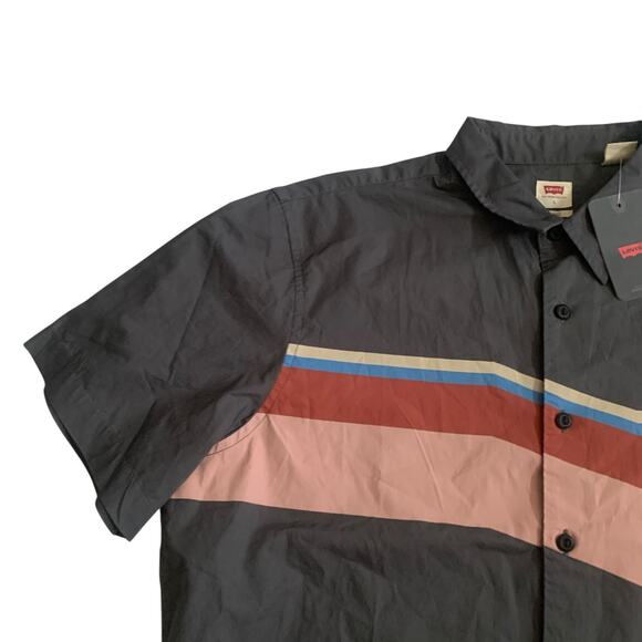 Levi's Men's Size L Woven Richmond Relaxed Fit Short Sleeve Button Up Shirt New - Picture 12 of 14